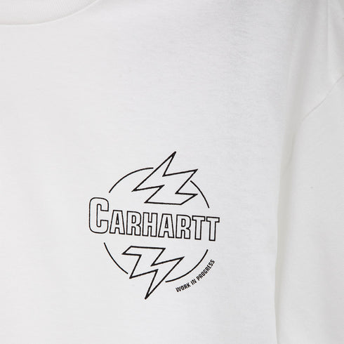 Carhartt WIP S/S Ablaze T-Shirt White/Black I033639 Degli Uberti
